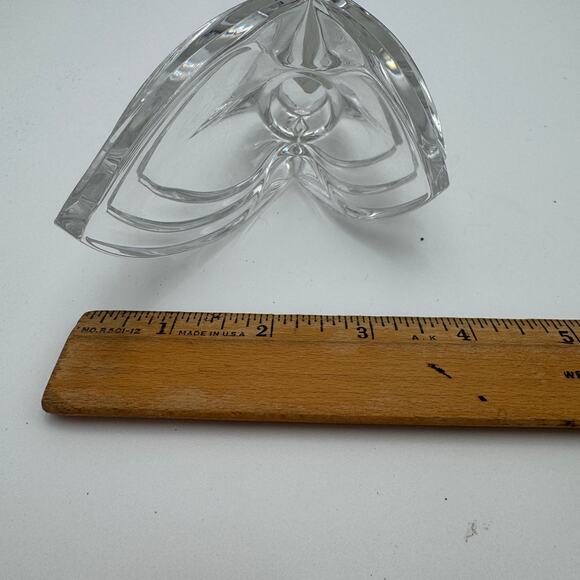 Vintage Single Light Candlestick Holder 5" Mikasa Deco Lead Crystal - Picture 7 of 8